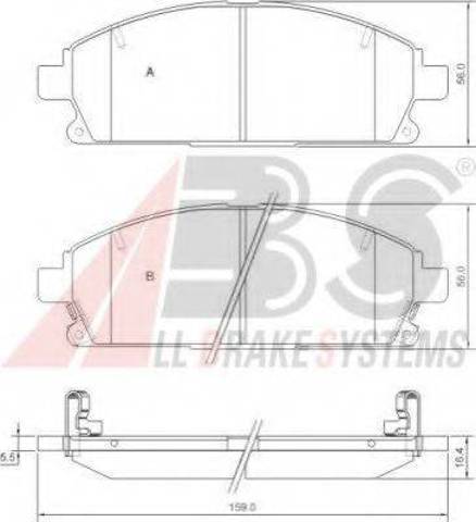 Колодки тормозные 37081 ABS