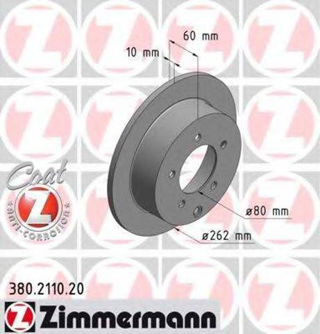 Тормозной диск 380211020 ZIMMERMANN