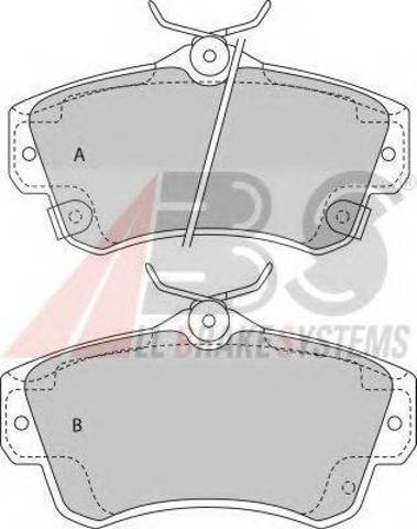 Колодки передние 38841 ABS