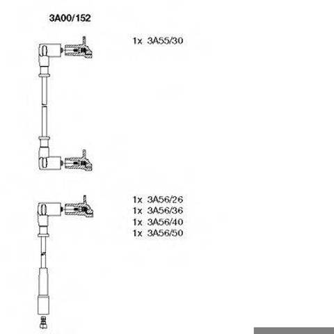Провода высокого напряжения 3A00152 BREMI