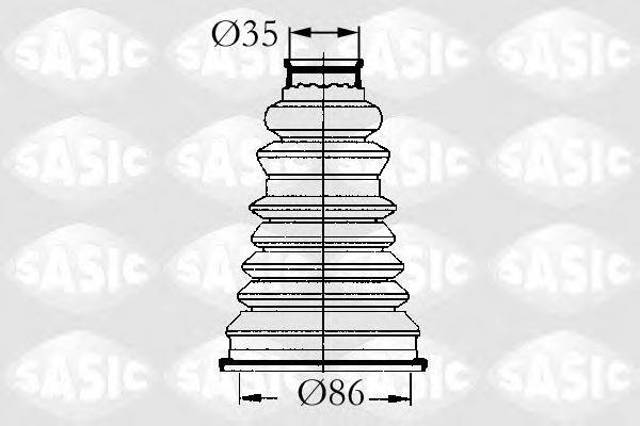 4003432 SASIC Пыльник ШРУСа наружный купить в Сумы