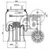 Рессора пневматической подвески 40433 FEBI