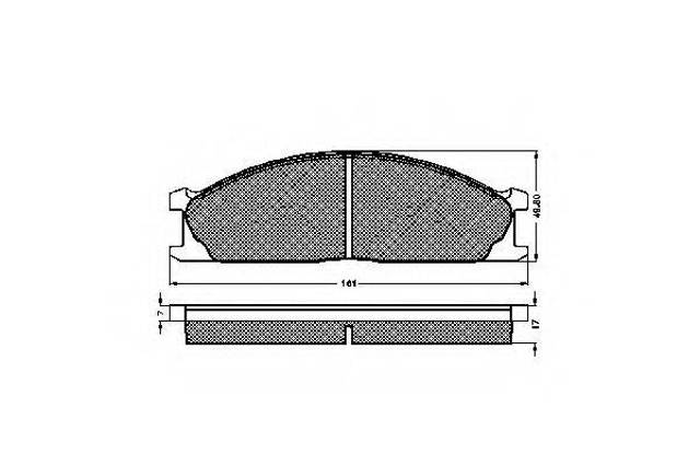 Колодки передние 41060V7085 NISSAN