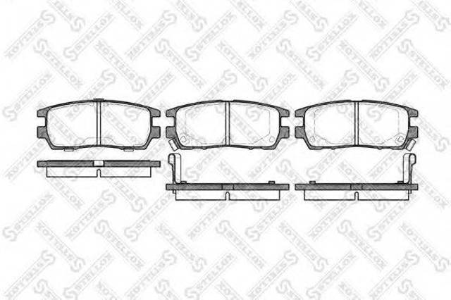 Колодки передние 416002BSX STELLOX