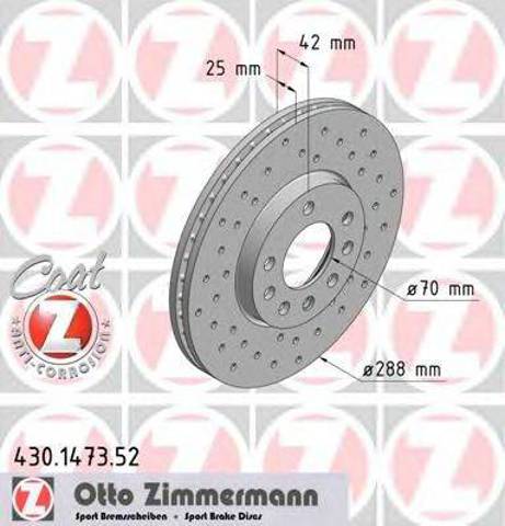 Ротор тормозной 430147352 ZIMMERMANN