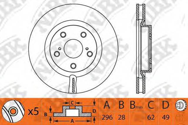 Ротор тормозной 435120R020 TOYOTA