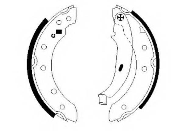 Колодки тормозные задние, барабанные 440601749R RENAULT