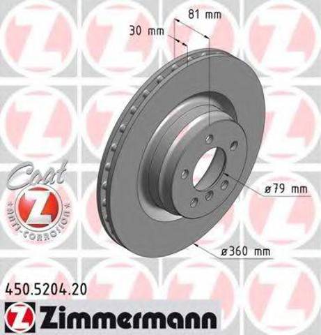 Ротор тормозной 450520420 ZIMMERMANN