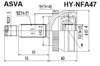 Вал привода, передний левый 495003K110 HYUNDAI