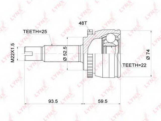 Привод правый 495011R000 HYUNDAI