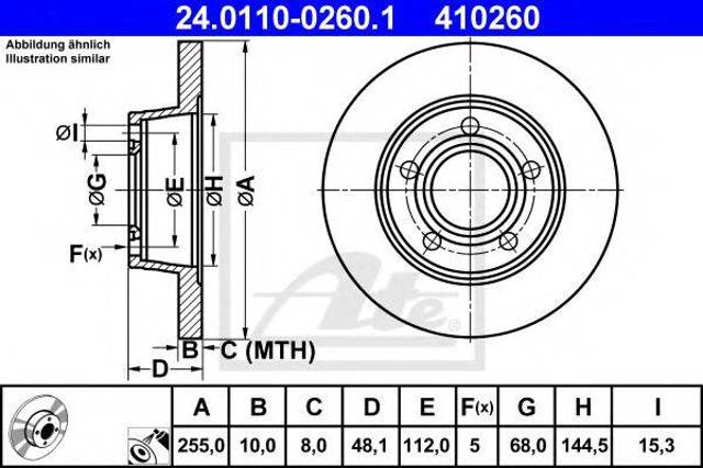 Тормозной диск Ауди А6 C5