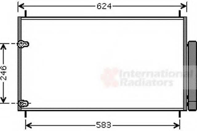 Конденсатор кондиционера 53005405 VAN WEZEL