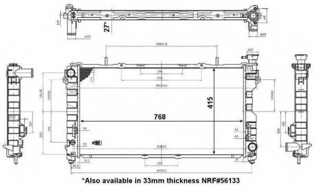 Радиатор основной 53156 NRF