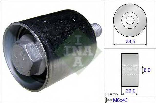 Паразитный ролик ГРМ 532066110 INA