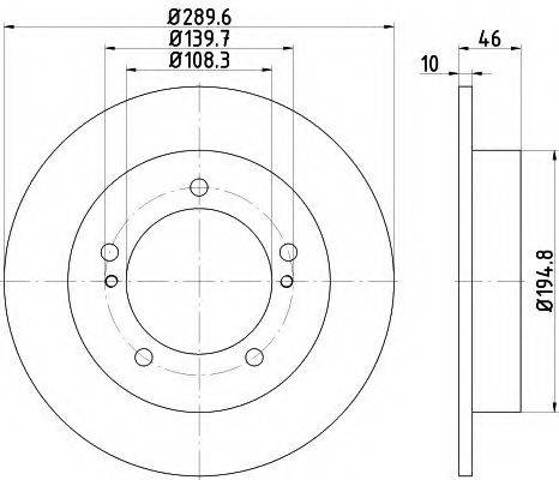 Тормоз дисковый передний 5521176J02 SUZUKI