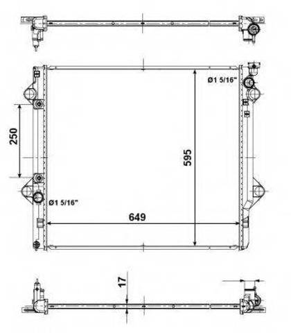 Радиатор 56104 NRF