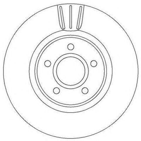 Диск тормозной передний 562363JC BENDIX