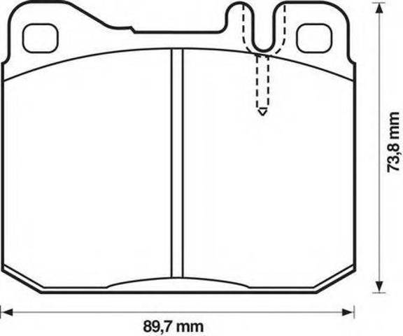 Тормозные колодки 571278J BENDIX