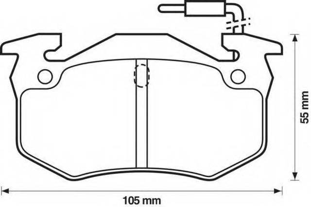 Колодки тормозные передние дисковые 571302J BENDIX