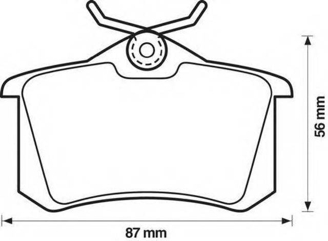 BENDIX 571361J Задние тормозные колодки в наличии Львов