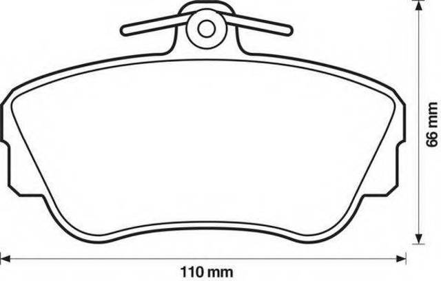Тормозные колодки 571414J BENDIX