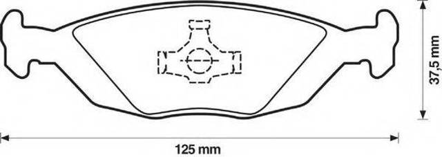 Колодки тормозные дисковые комплект 571428J BENDIX