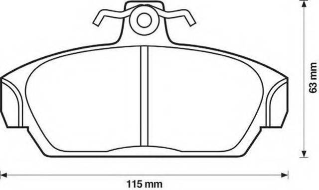 Колодки 571436J BENDIX