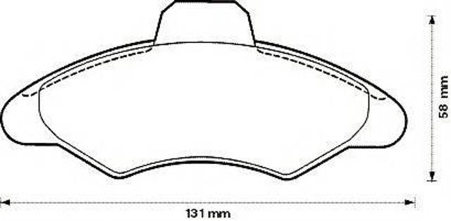 Колодки тормозные дисковые комплект 571726J BENDIX