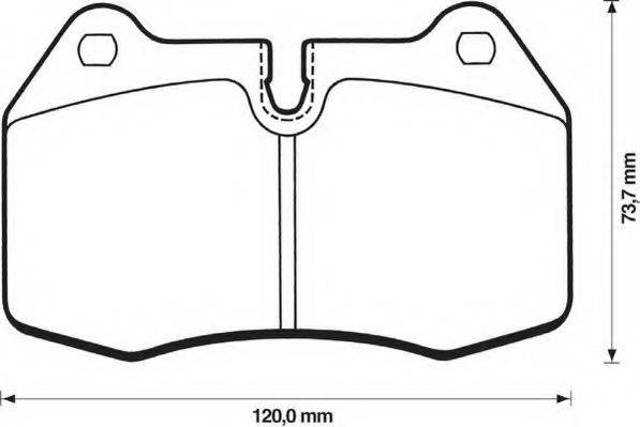Колодки передние 571852J BENDIX