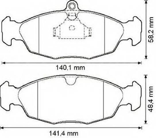Колодки тормозные передние дисковые 571924J BENDIX