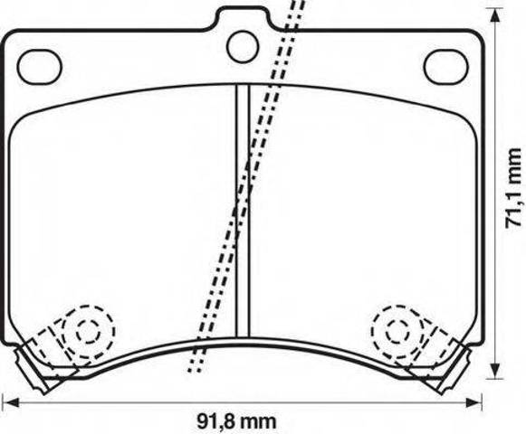 BENDIX 572146J Колодки тормозные передние дисковые в наличии Черновцы