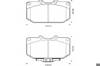 Колодки тормозные передние дисковые 572252J BENDIX