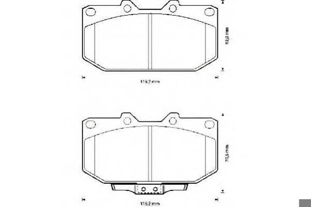Колодки тормозные передние дисковые 572252J BENDIX