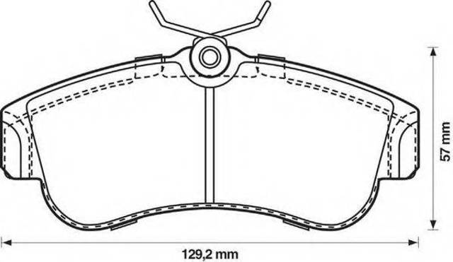 Передние тормозные колодки 572310J BENDIX