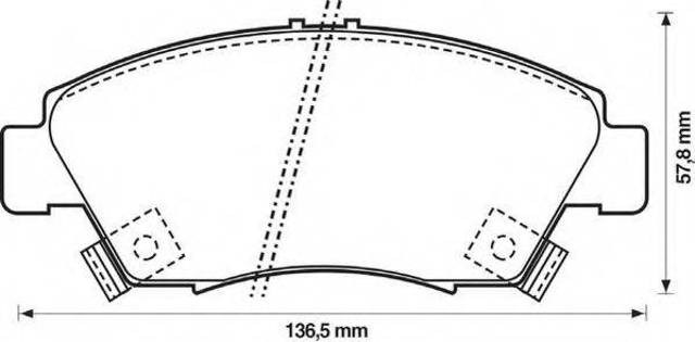 Колодки 572340J BENDIX