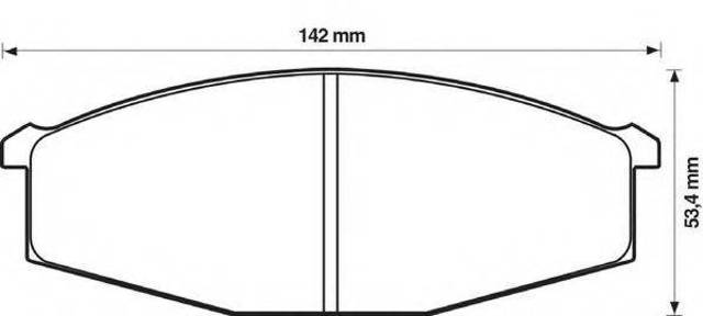 Передние тормозные колодки 572361J BENDIX