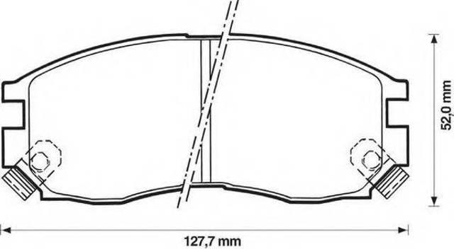 Колодки тормозные 572381J BENDIX