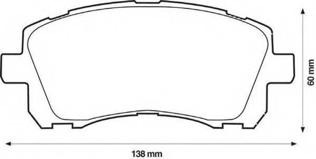Колодки тормозные передние дисковые 572423J BENDIX