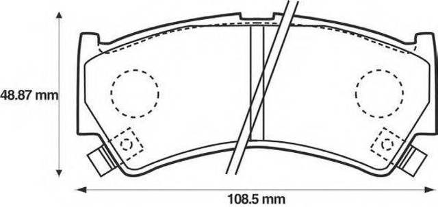 Передние тормозные колодки 572433J BENDIX