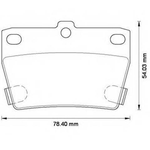 Колодки тормозные дисковые комплект 572488B BENDIX