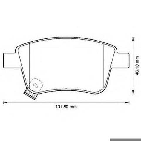 Задние дисковые колодки 572516J BENDIX