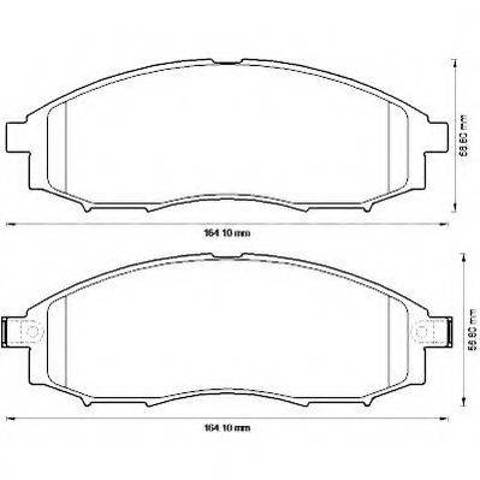 Колодки тормозные 572551J BENDIX