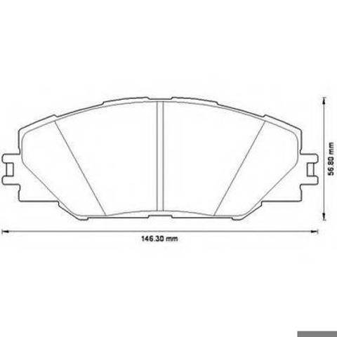 Колодки тормозные дисковые комплект 572569J BENDIX