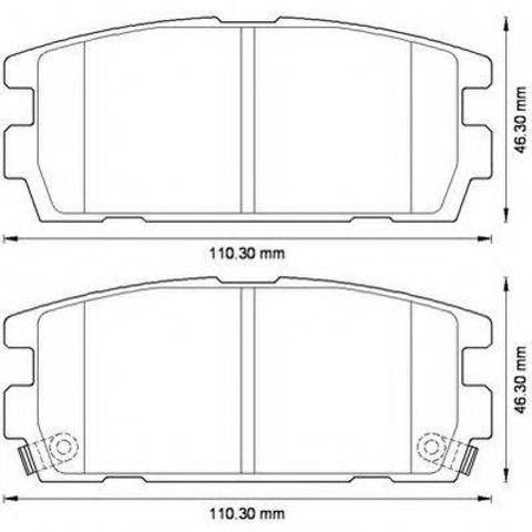Колодки дисковые  572581J BENDIX