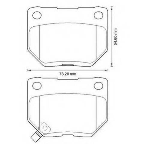 Колодки тормозные задние, дисковые 572645J BENDIX