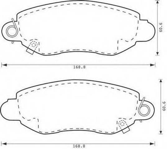 Тормозные колодки 573015J BENDIX