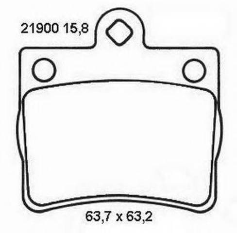 Колодки тормозные дисковые комплект 573053J BENDIX