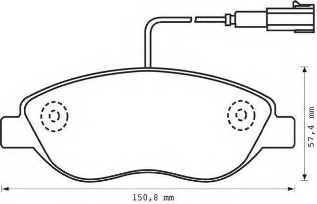 Колодки тормозные передние дисковые 573076J BENDIX