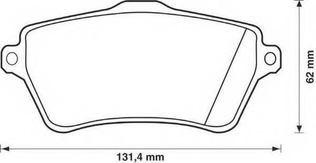 Колодки передние 573102JC BENDIX