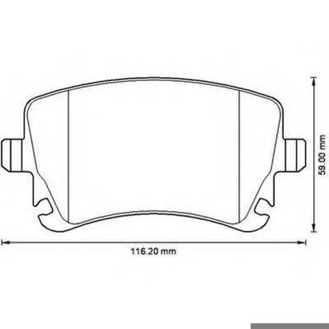 Колодки дисковые  573220J BENDIX